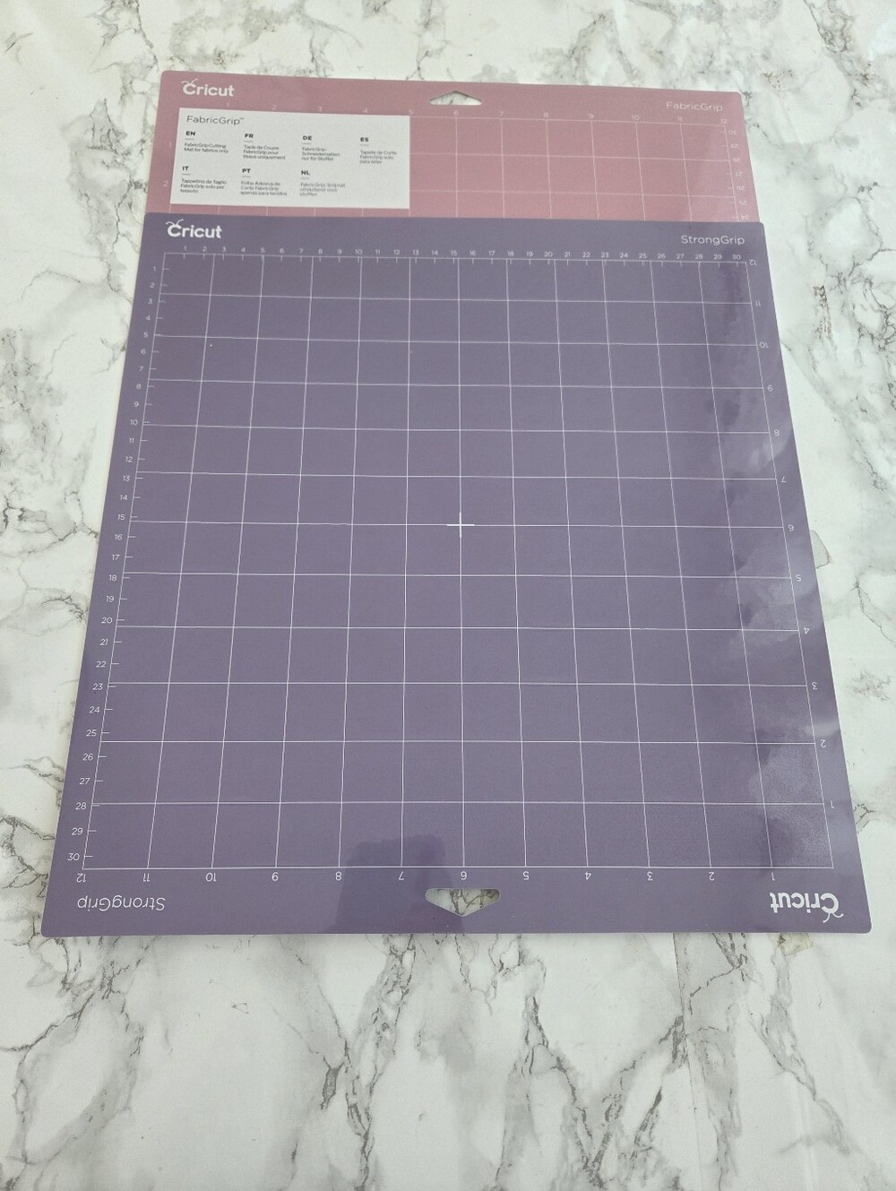 Cricut Cutting 2  Mats Set , StrongGrip and FabripGrip Mats